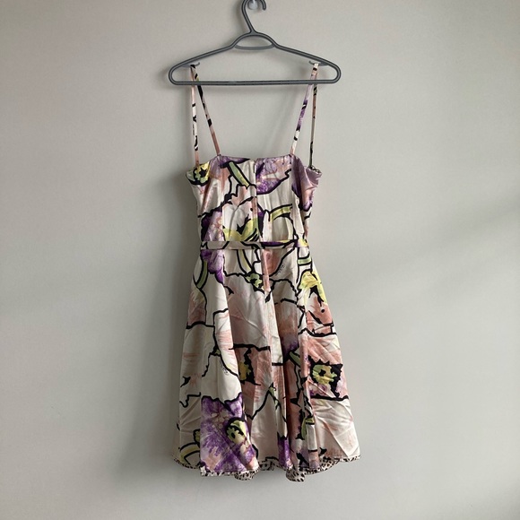 ROBERTO CAVALLI A-line White Flower Pattern Dress - Picture 7 of 7